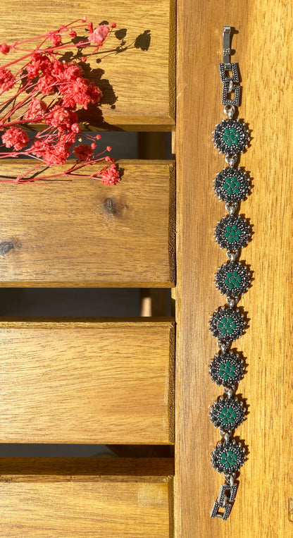 Orientalisches Armband mit Blütenmuster | Mehrfarbig | Boho Schmuck Damen